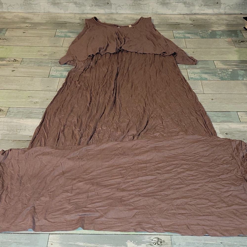 LOVE IN Brown Maxi Dress sz Large